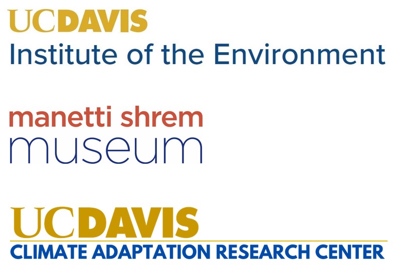 CARC, Manetti Shrem, and Institute of the Environment Logos