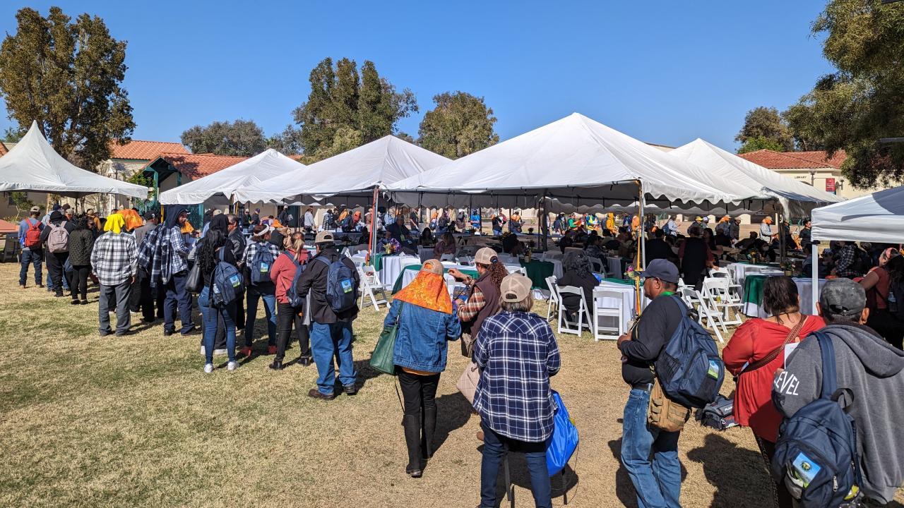 People attend a first-of-its-kind farmworkers conference