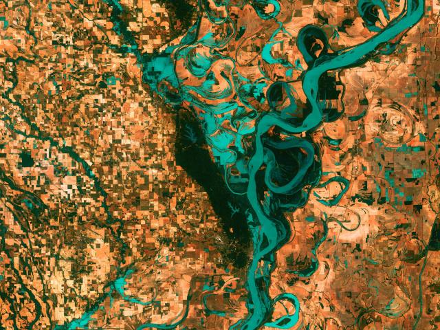 Satelitte image of the Mississippi River